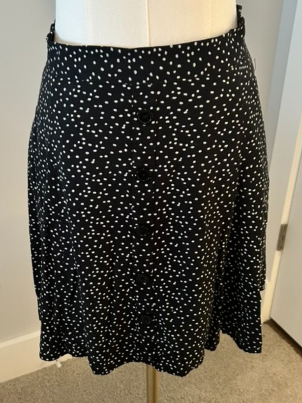 Modcloth You Sassy Thing Polka Dot Skater Skirt